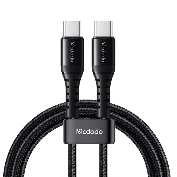 MCDODO CA-5641 60W 3A Usb-c to Usb-c Şarj ve Data Kablosu Siyah - 1m ürün görseli 1