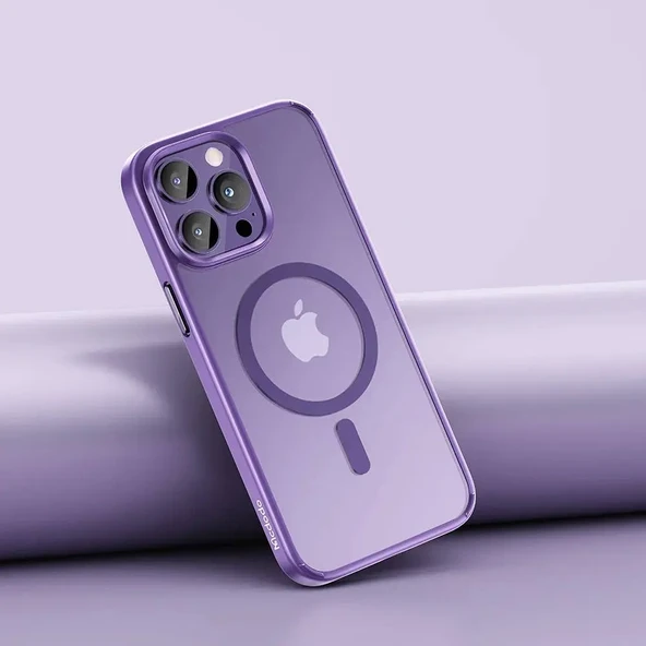 MCDODO PC-5355 iPhone 15 Plus Uyumlu MagSafe'li Kapak Mor - Resim 2