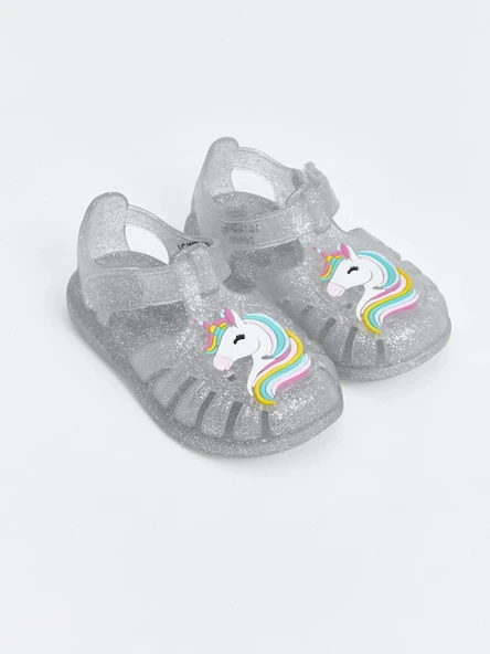LCW STEPS Renksiz Baskılı Kız Bebek Sandalet ürün görseli 1