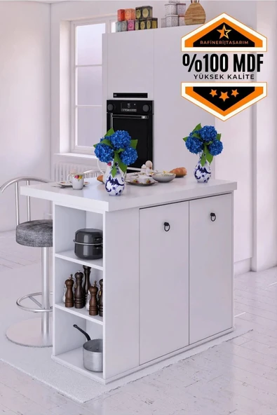 dekor fim DF01112B MDF Mutfak Adası Mutfak Dolabı Ada Mutfak Yemek Masası ürün görseli 1