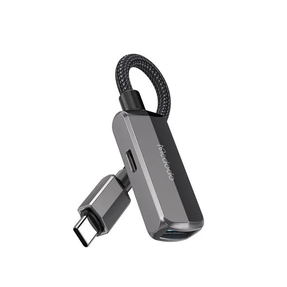 MCDODO CA-2830 2in1 Arada Otg Type-c - Type-c+USB-A3.0 Dönüştürücü - Gri ürün görseli 1