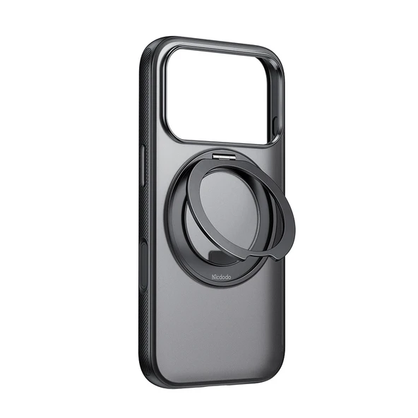 MCDODO PC-1871 iPhone 17 Pro Yakalama Düğmeli Manyetik 360° Halka Standlı Kapak ürün görseli 1