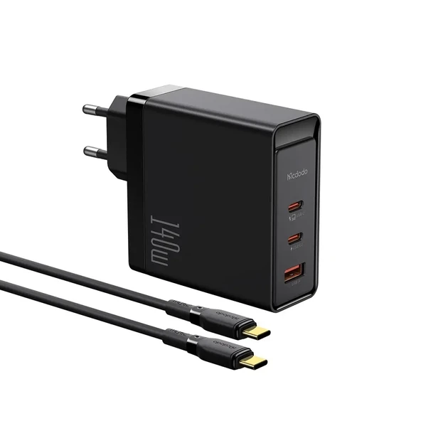 MCDODO CH-2913 140w GaN 5 Pro Şarj Adaptörü + Type-c to Type-c Şarj Kablosu ürün görseli 1