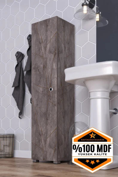dekor fim DF16105GD Çok Amaçlı Banyo Dolabı Banyo Boy Dolap ürün görseli 1