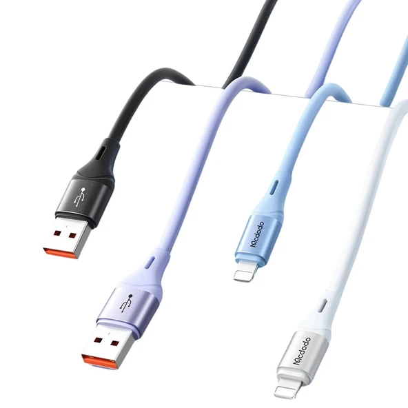 MCDODO CA-1833 36W Lightning Data Şarj Kablosu 1.2m Mor ürün görseli 1