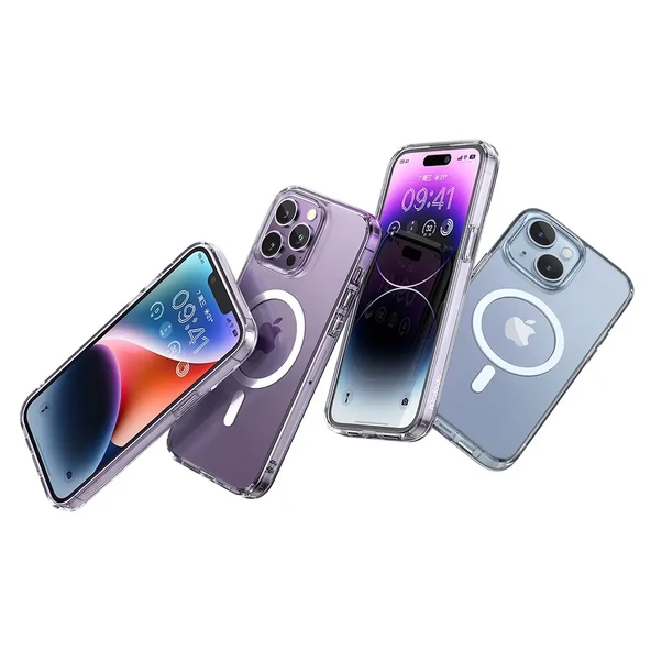 MCDODO PC-3092 iPhone 14 Pro Uyumlu MagSafe'li Mat Şeffaf Kapak - Resim 2