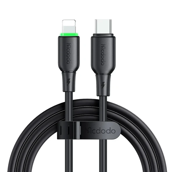 MCDODO CA-4761 36W Type-C To Lightning Şarj Ve Data Kablosu 1.2m Siyah ürün görseli 1