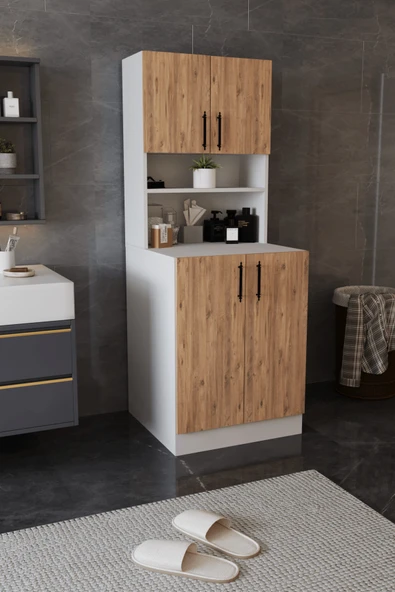 dekor fim DF03101KAC Çamaşır Makinesi Dolabı Banyo Dolabı ürün görseli 1