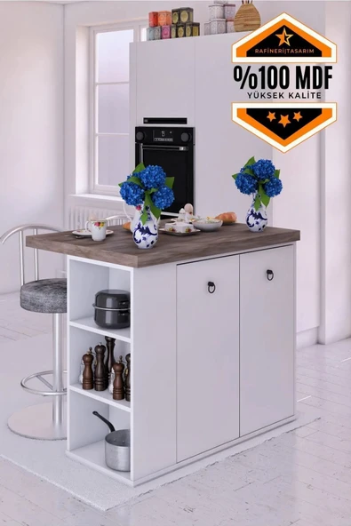 dekor fim DF01112GD MDF Mutfak Adası Mutfak Dolabı Ada Mutfak Yemek Masası ürün görseli 1