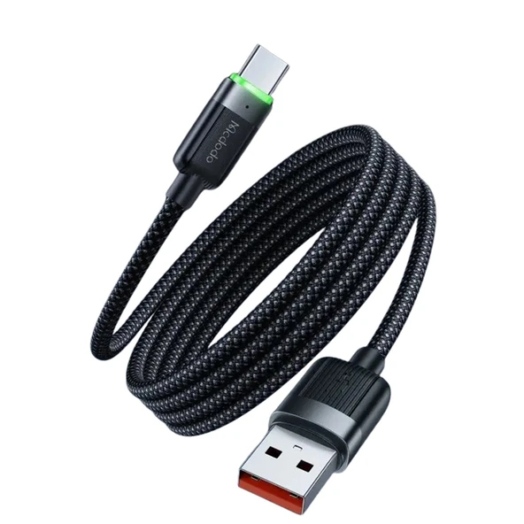 MCDODO CA-5650 Usb-ATo Type-c 6a Siyah Sarılabilir Manyetik 1.2m Kablo ürün görseli 1