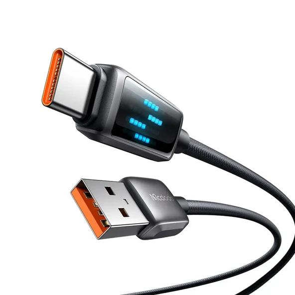 MCDODO CA-2350 1.2m 60w Usb-A to Type-c Kayan Led Işıklı Kablo ürün görseli 1