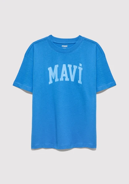 Mavi 6610484-70902 Mavi Baskılı Mavi Tişört ürün görseli 1