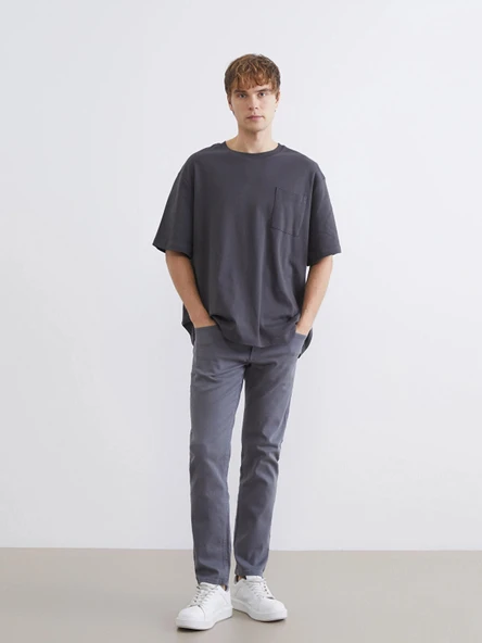 LCW Jeans Antrasit 750 Slim Fit Erkek Jean Pantolon ürün görseli 1