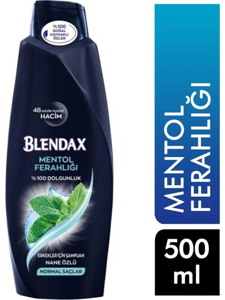 Blendax Şampuan Erkekler İçin 500 ml Mentol Ferahlığı ürün görseli 1