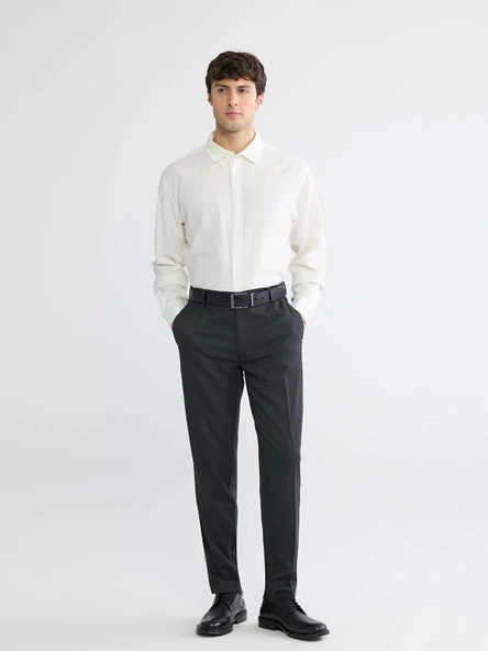 LCW BUSINESS Antrasit Slim Fit Erkek Pantolon ürün görseli 1