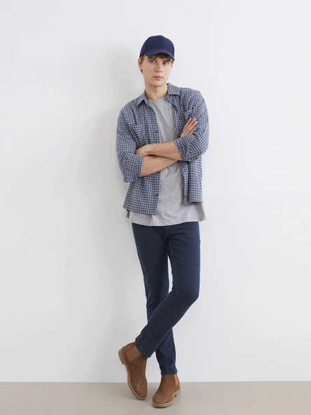 LCW Jeans İndigo 750 Slim Fit Erkek Jean Pantolon ürün görseli 1