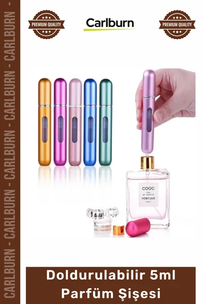#ParfümŞişesi Şişesinden Doldurulabilir Taşınabilir Çanta İçi Mini Cep Parfüm Şişesi 5 Ml x 1 Adet ürün görseli 1