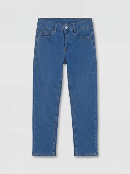 LCW Kids İndigo Slim Fit Erkek Çocuk Jean Pantolon ürün görseli 1