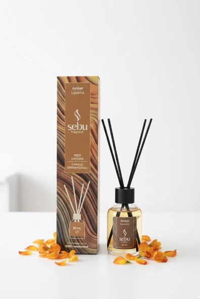 Sebu Amber - Bambu Çubuklu Klasik Ortam Kokusu 50ml Oda Kokusu Ofis Kokusu ürün görseli 1