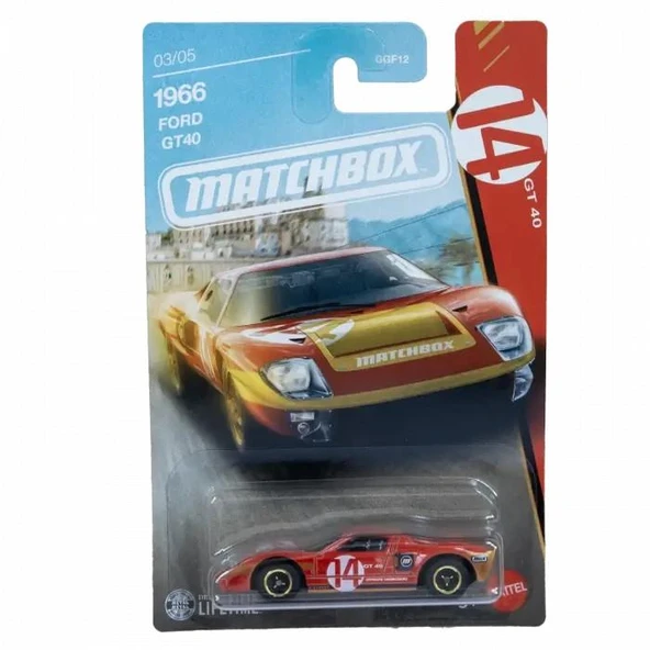 Matchbox  Temalı Arabalar - 1966 FORD GT40 JJR52-GGF12 ürün görseli 1