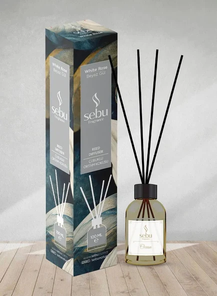 Çubuklu Oda Kokusu 50 ml – Kalıcı Ev Ofis Ortam Kokusu Reed Diffuser – Mango, Okyanus, Lavanta, Çilek, Sandal Ağacı, Beyaz Gül, Yasemin, Kehribar Varyantlı – Yoğun Aromaterapi Esansı ürün görseli 1