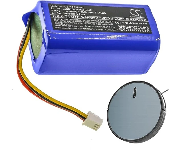 Zigma Robot Süpürge 2600 mAh 14.4 V Batarya ürün görseli 1