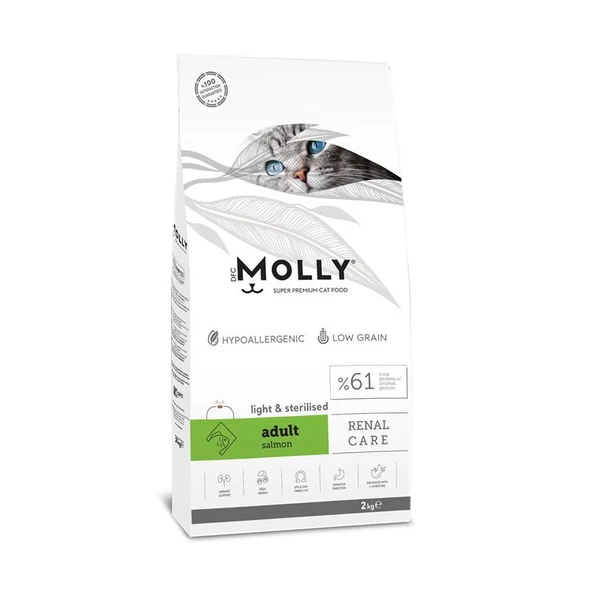 Molly Kısırlaştırılmış Kedi Maması Somonlu 2 Kg ürün görseli 1