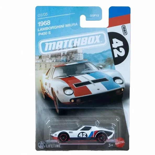 Matchbox  Temalı Arabalar - 1968 LAMBORGHINI MIURA P400 S JJR50-GGF12 ürün görseli 1