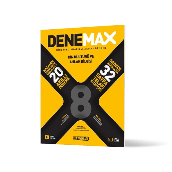 Denemax 8. Sınıf Din 20’li Akıllı Deneme ürün görseli 1