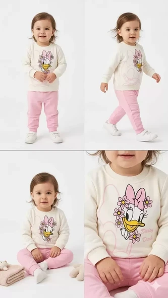 6/24 Ay Ördek Baskılı Basic Bebek Takımı ürün görseli 1