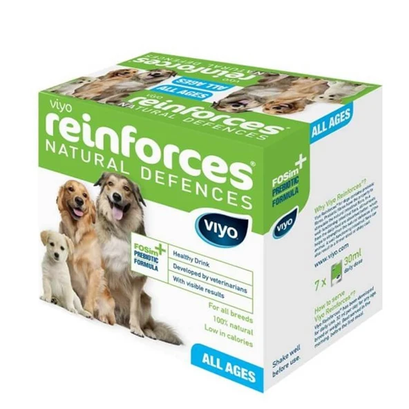 Viyo Reinforces Tüm Yaş Grubu Köpekler İçin Ek Besin Takviyesi 7 x 30 ml ürün görseli 1
