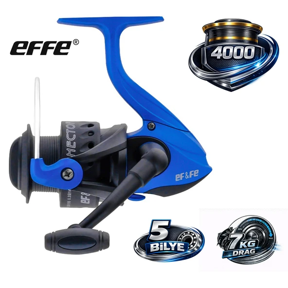 Effe Hector 4000 Olta Makinesi 5 Bilye 7Kg Drag 230gr Mavi ürün görseli 1