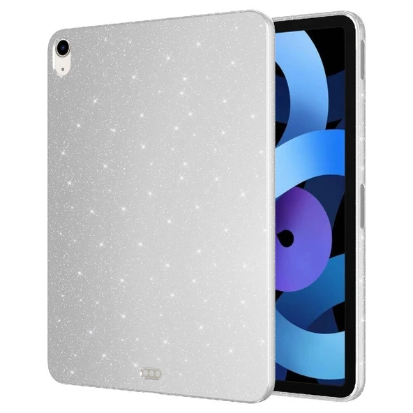 Apple iPad 11.Nesil 2025 Simli Parlak Görünümlü Zore Tablet Koton Kılıf ürün görseli 1