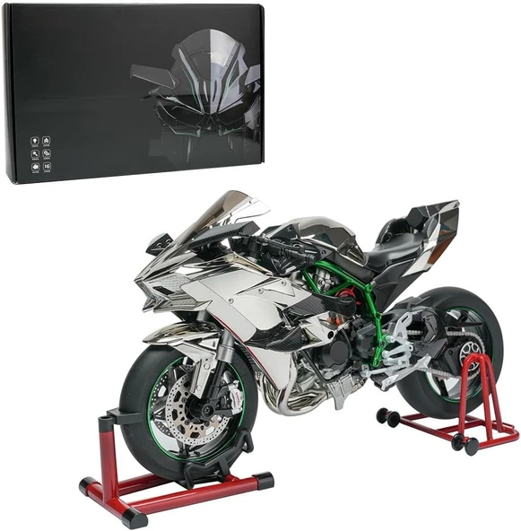 XLG Kawasaki H2R 1:6 Dinamik Alaşım Motosiklet Modeli – Gerçekçi Tasarım ürün görseli 1