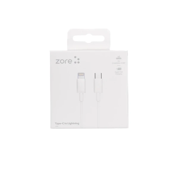 Zore ZR-42 Type-C to Lightning PD Hızlı Şarj Özellikli Data ve Şarj Kablosu 1M ürün görseli 1