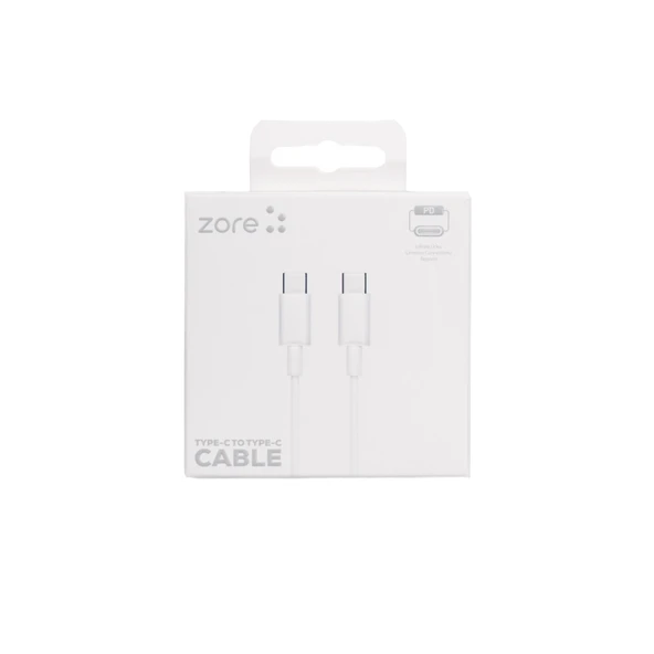 Zore ZR-41 Type-C to Type-C PD Hızlı Şarj Özellikli Data ve Şarj Kablosu 1M ürün görseli 1