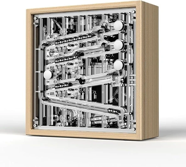 Rolling Desktop Mechanical Device | Sürekli Akış Hareketi Sunan Masaüstü Mekanik Saat Tasarım Harikası ürün görseli 1