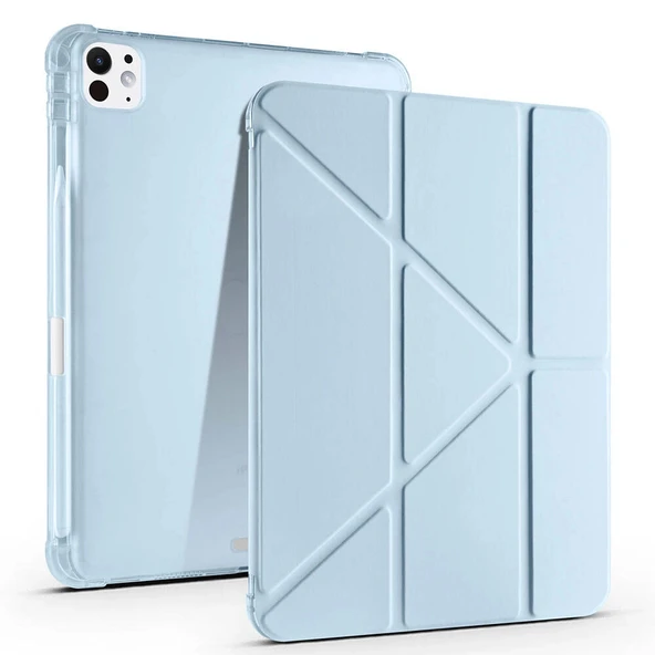 Apple iPad Pro 11 2024 Kılıf Zore Tri Folding Kalem Bölmeli Standlı Kılıf ürün görseli 1