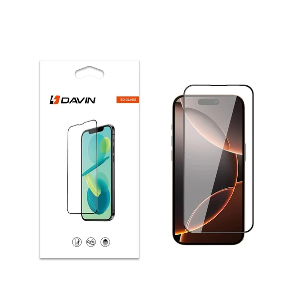 Apple iPhone 16 Pro Max Davin 5D Cam Ekran Koruyucu ürün görseli 1