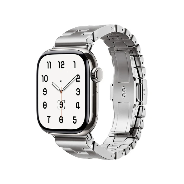Apple Watch 44mm Zore KRD-125 Metal Kordon Strap Kayış ürün görseli 1