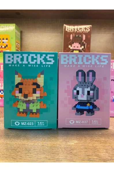 Bricks Lego Yapı Taşları Nick Ve Judy Çift - Resim 2