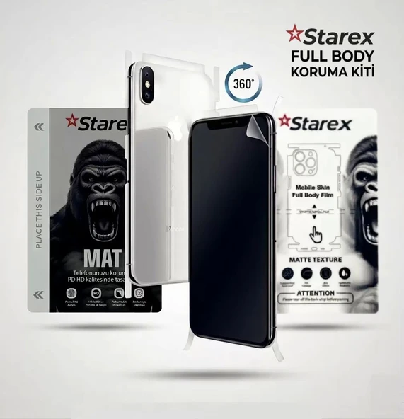 Huawei NOVA 12 Uyumlu Nano Ekran Koruyucu MATTE HAYALET - Full Arka Kaplama 360 Koruma STAREX ürün görseli 1