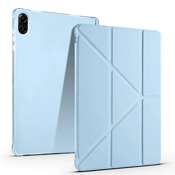 Honor Pad X8A Kılıf Zore Tri Folding Kalem Bölmeli Standlı Kılıf ürün görseli 1