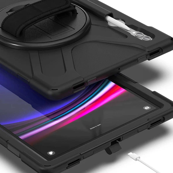 Galaxy Tab S10 Ultra Zore Defender Tablet Silikon - Resim 8