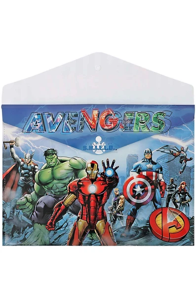 Ottonya Disney Marvel Çıtçıtlı Dosya Shield (12 Li Paket) ürün görseli 1