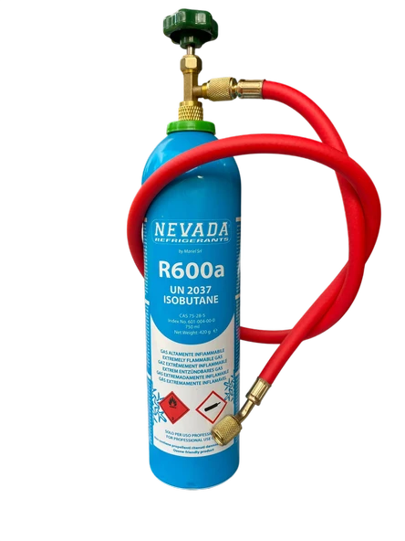 R600 Nevada Refrigerant Soğutucu Gaz 420 Gram+90 Cm Hortum+Vana ürün görseli 1