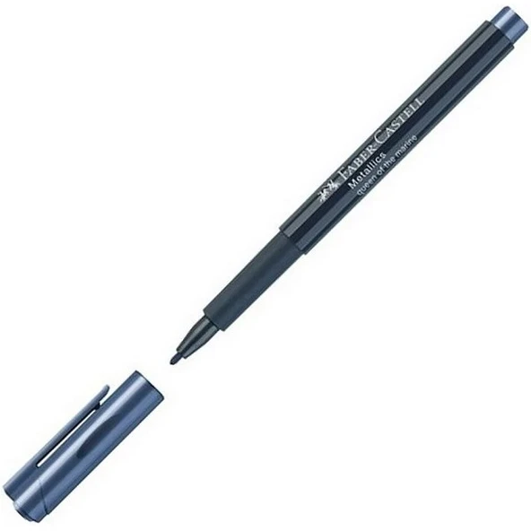 Faber-Castell Metalik Markör Kalem Deniz Mavisi (10 Lu Paket) 5040160753000 ürün görseli 1