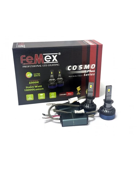 FEMEX BMW 5 Serisi E34 1988-1998 KISA FAR LED AMPUL H1 COSMO PLUS ürün görseli 1