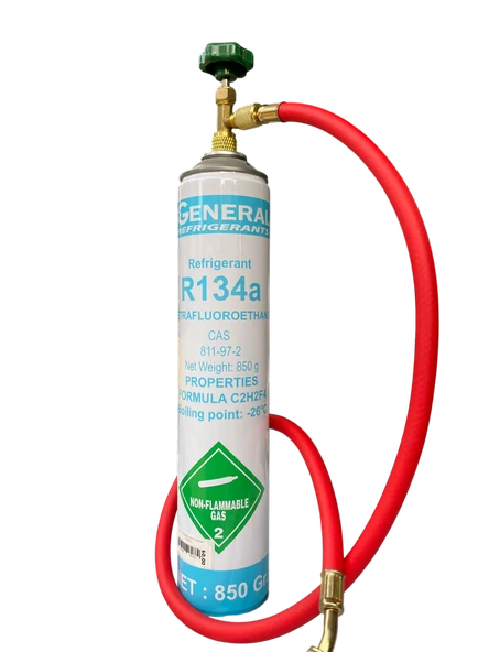 r134a Refrigerant Soğutucu Gaz 850 Gram+90 Cm Hortum+Vana ürün görseli 1