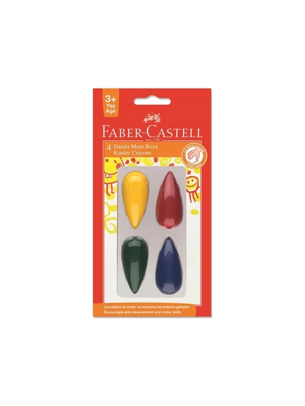 Faber-Castell Damla Mum Boya 4 Renk 528240505 ürün görseli 1